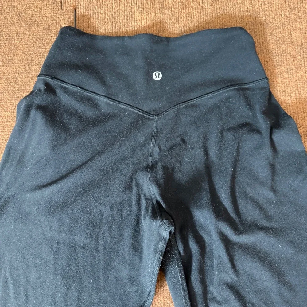 B- gym Lululemon Align Jogger Black Nulu High Rise Tapered Pants Size 4‎ LW5CQDS